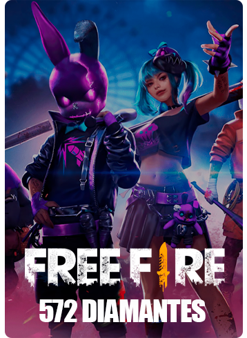 Free Fire - 520 Diamantes + 20% de Bônus - Código Digital