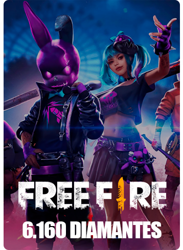 Free Fire - 5.600 Diamantes + 20% de Bônus