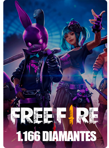 Free Fire 1060 Diamantes + 106 Bonus