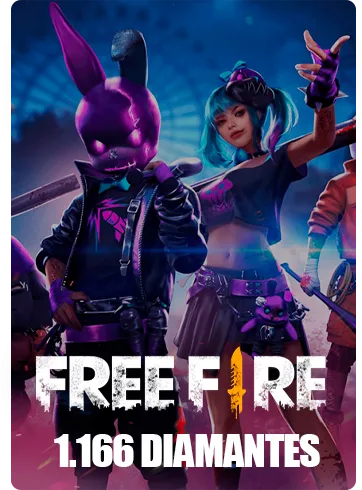 Free Fire 1060 Diamantes + 106 Bonus
