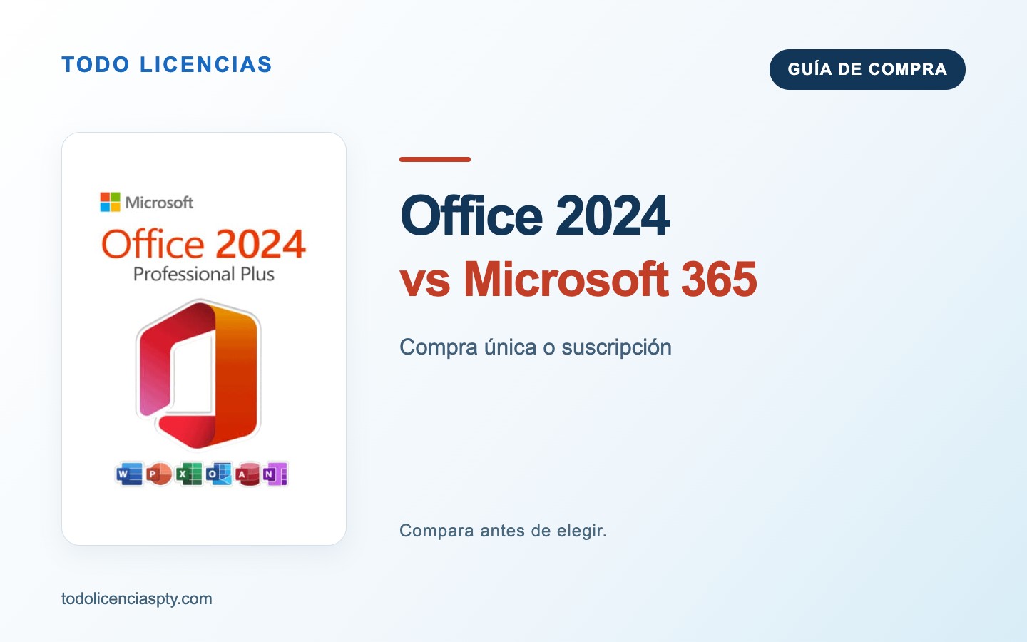 Office 2024 vs Microsoft 365: comparativa de compra única y suscripción