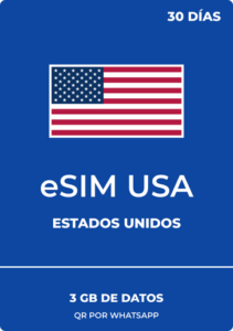 eSIM USA 3GB / 30 días - Datos móviles