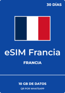 eSIM Francia 10GB / 30 días - Datos móviles