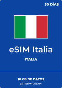 eSIM Italia 10GB / 30 días - Datos móviles