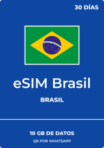 eSIM Brasil 10GB / 30 días - Datos móviles