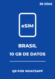 eSIM Brasil 10GB / 30 días - Datos móviles