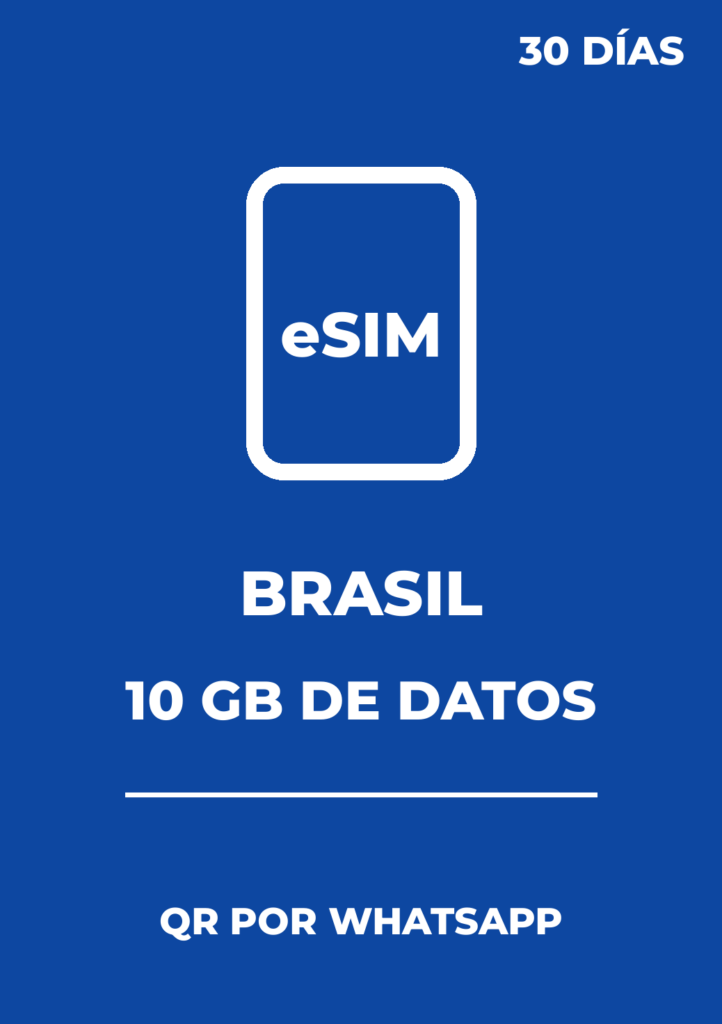 eSIM Brasil 10GB / 30 días - Datos móviles