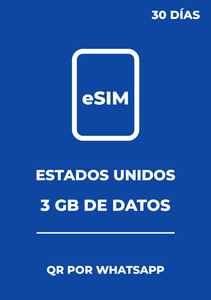 eSIM USA 3GB / 30 días - Datos móviles