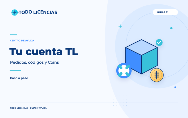 Tu cuenta TL: Pedidos, códigos y Coins. Ilustración editorial original de Todo Licencias.